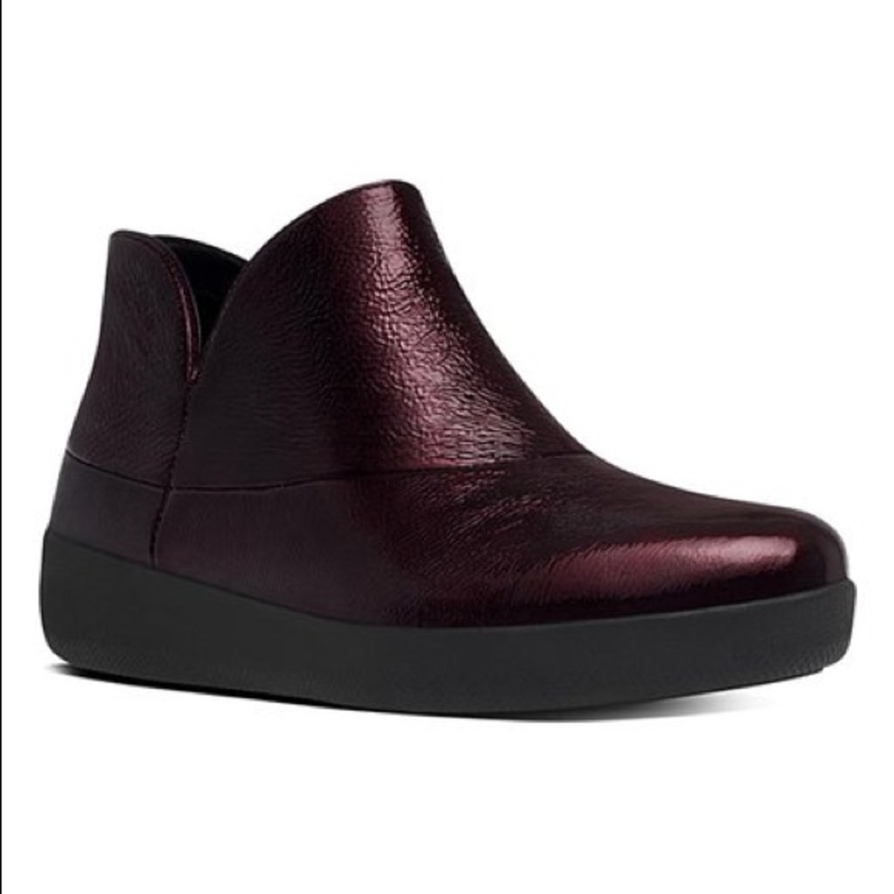 NIB Dark Cherry Ankle Boots FitFlop 10